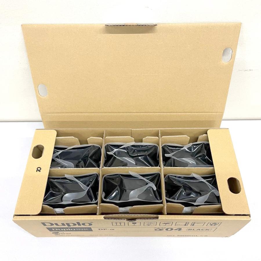 Duplo（デュプロ） 印刷機用純正インク α04(ブラック) 1000ml 6個入り