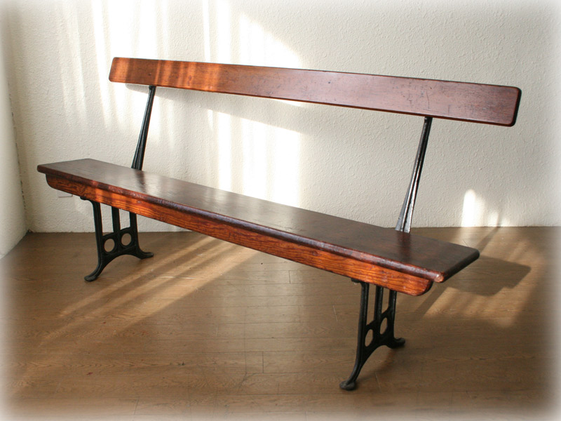 19世紀 イギリスアンティーク オールドパイン チャーチベンチ オールド